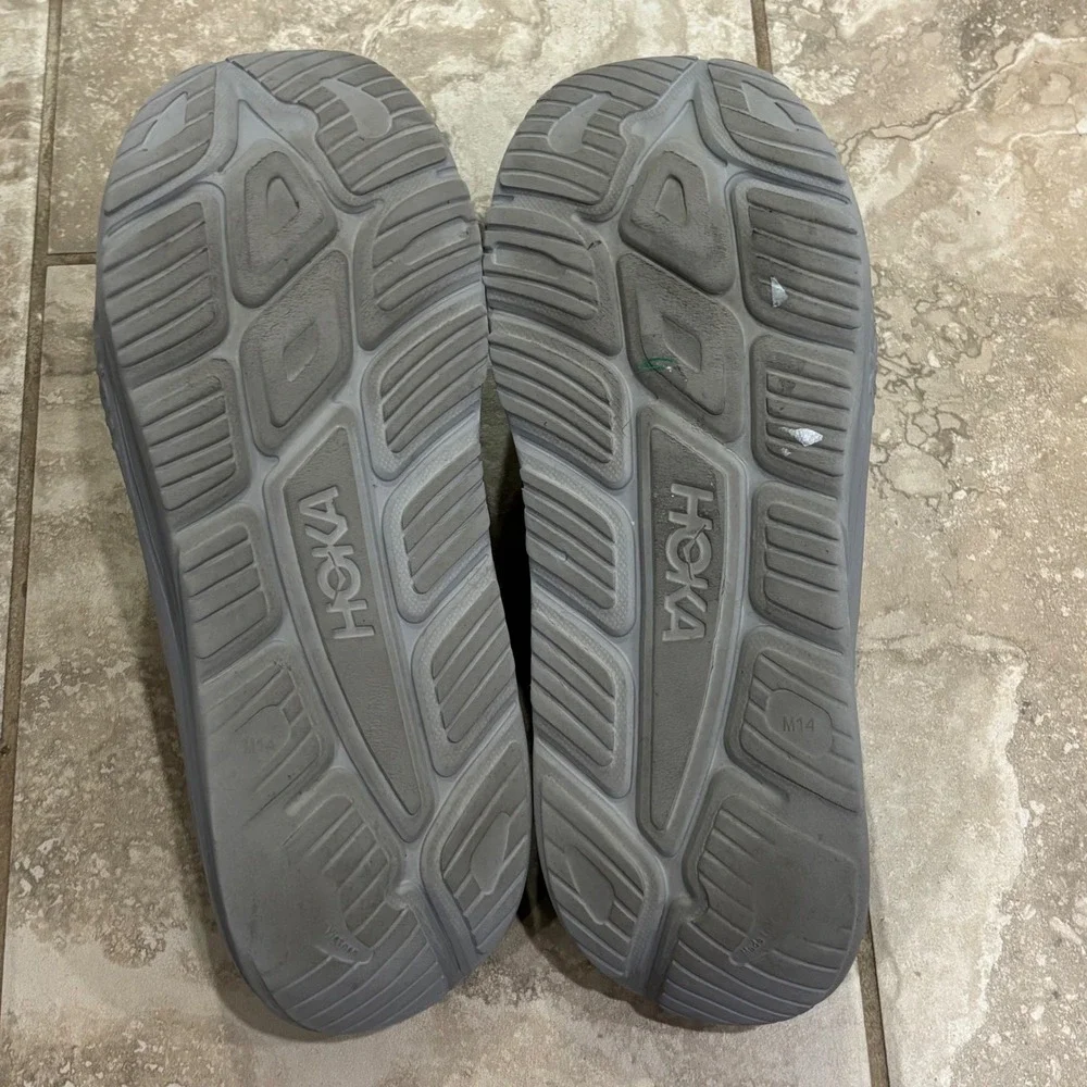 Hoka Ora Recovery Slide 3 Mens 14 Grey Comfort Sandals Slip On 1135061